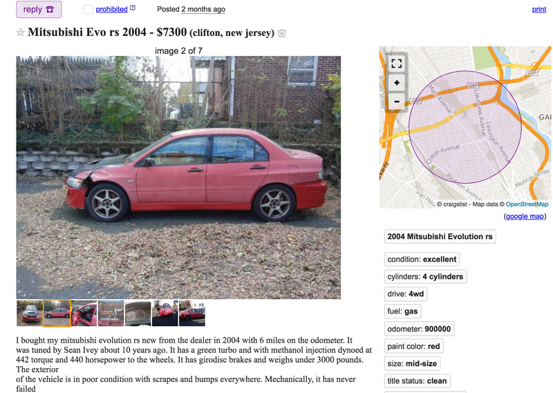 Illustration for article titled We Found the Worst Mitsubishi Evo